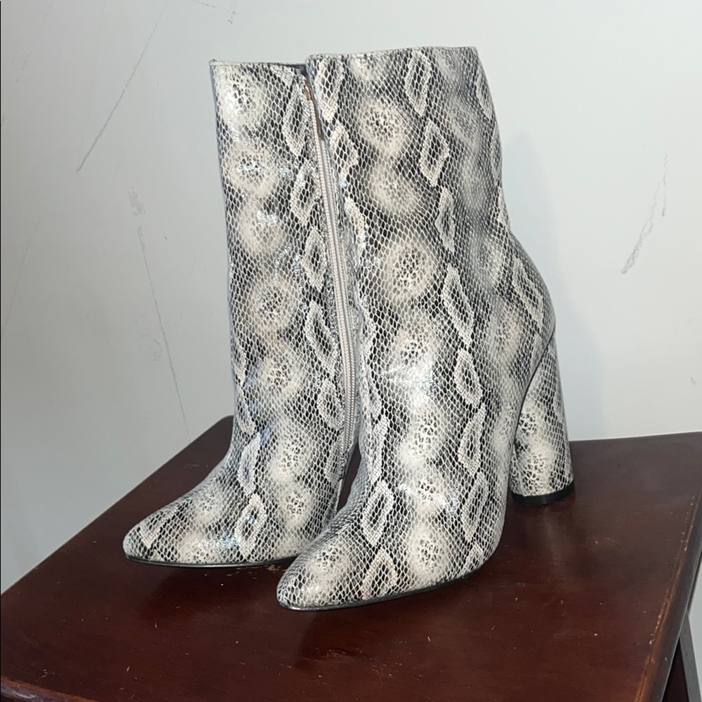 Snakeskin Platform heels